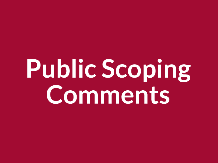 Public Scoping Comments
