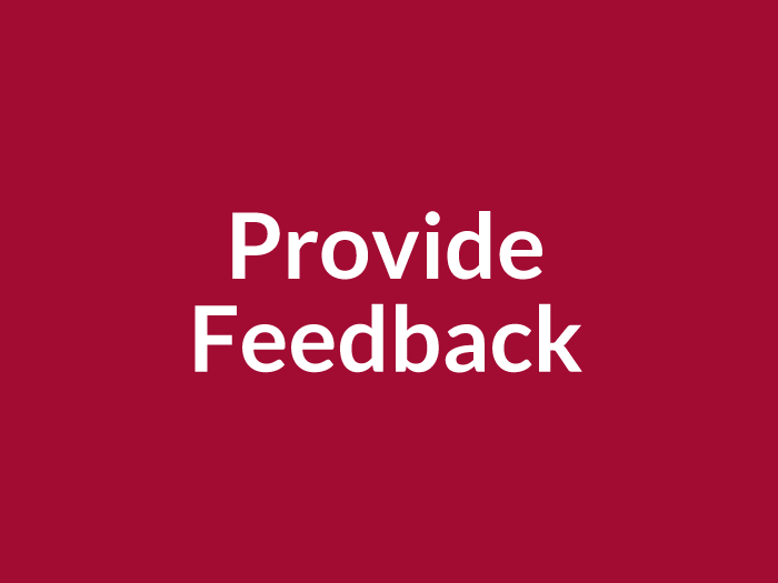 Provide Feedback