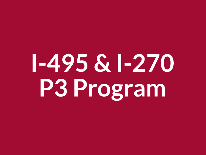 I-495 & I-270 P3 Program